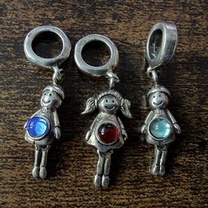 Charmingly Yours Birthstone Slide Bead Charms Boy Girl January December March